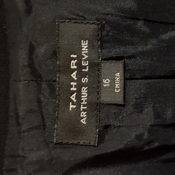 Tahari ASL Womens Double-Breasted Three-Quarter Length Dressy Overcoat Black 16 - Picture 13 of 14